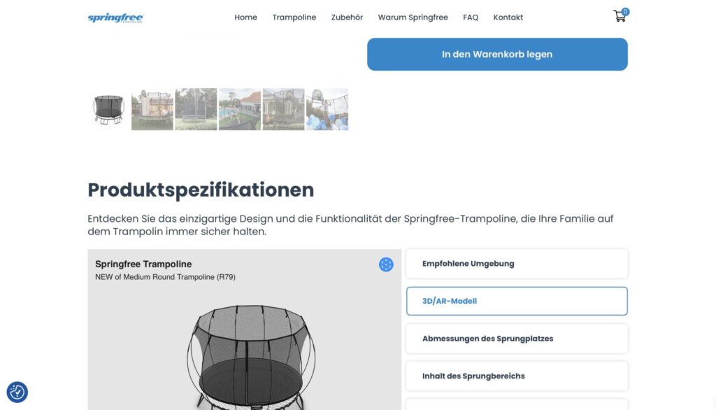 3D/AR Modell Taste